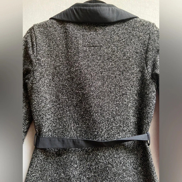 Merrell Women's  Talley Swacket Sweater Jacket Black Tweed Tie Waist Sz S - Picture 8 of 15